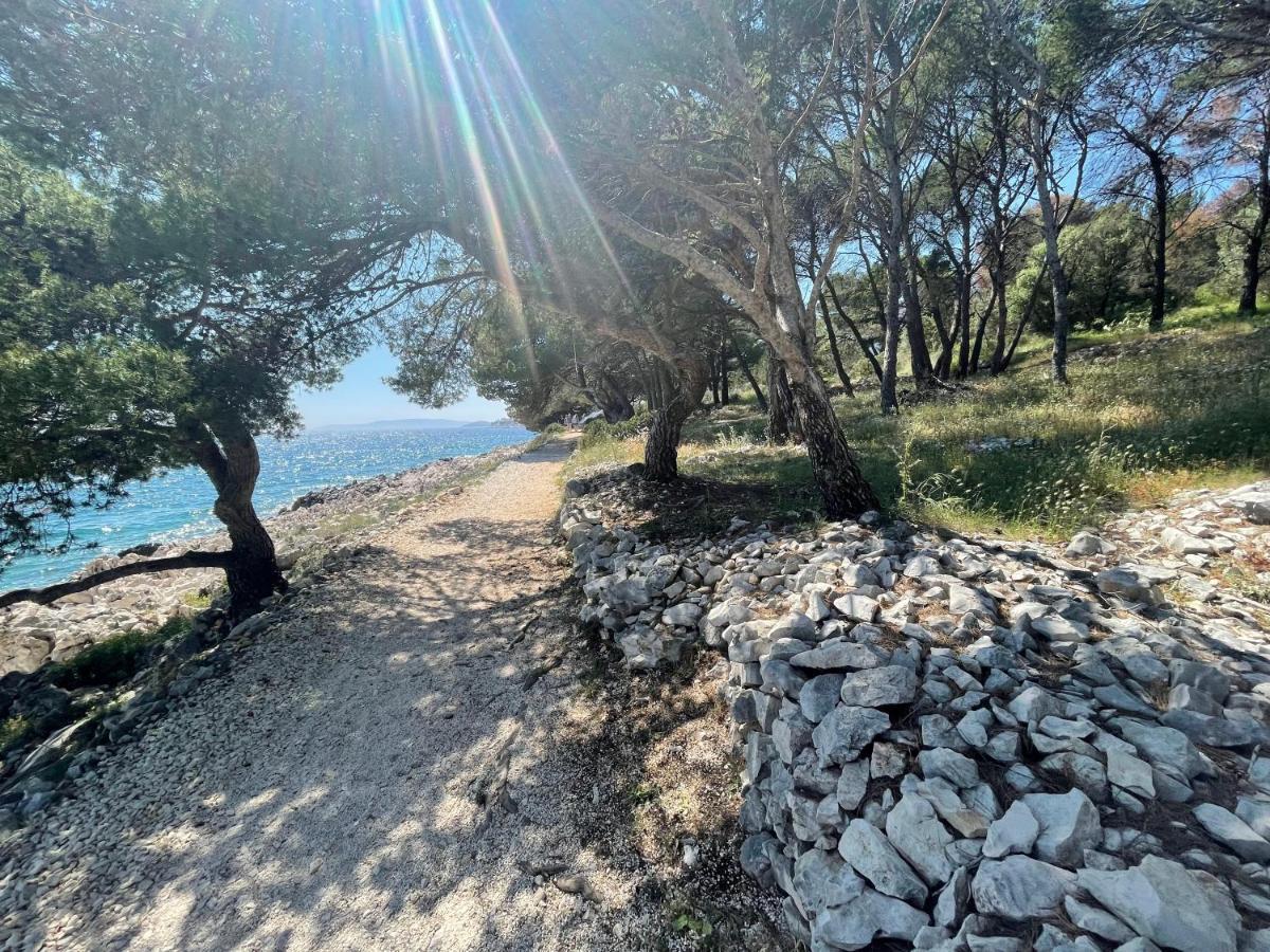 Luxury Seaside Villa With A Classic Mediterranean Olive Garden, A Fully Equipped Professional Kitchen, Pool, Sauna, Padle Boards And Canoe - Miolin Beach House Трогир Екстериор снимка